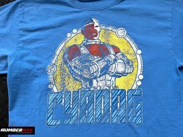 DC Universe Comics Cyborg T Shirt Mens Size Medium Light Blue Vintage Style - $19.79