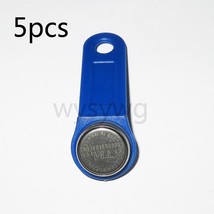TM Card DS 1990A-F5 iButton Tag wall-mounted holder of Access control 5pcs blue - £5.94 GBP