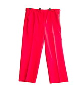 Ruby Rd Womens Stretch Pants Red Size 16 Zip Double Clasp Closure Pocket... - £26.24 GBP