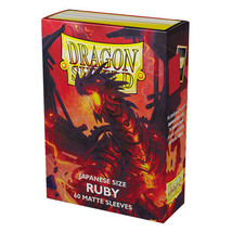 Dragon Shield Japanese Matte Sleeves 60pcs - Ruby - $25.93
