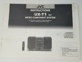 Manual JVC UX-T1 Micro Component Stereo System Instruction Vintage  - $15.15