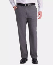 J.M. Haggar Mens Premium Classic Fit Stretch  Med Grey Pants 40x32 B4HP - £20.41 GBP