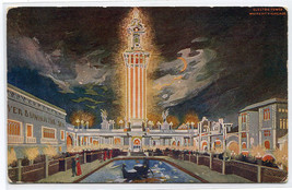 Electric Tower White City Amusement Park Chicago Illinois 1907 postcard - $6.44