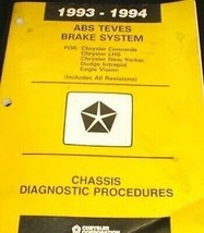 1993 1994 Chrysler Lhs New Yorker Abs Teves Brake Chassis Diagnostic Manual Oem - £5.14 GBP