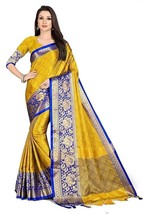 Women&#39;s Banarasi Cotton Silk Kanjivaram Saree, Saree Silk, Saree Jacquard Work - $18.46