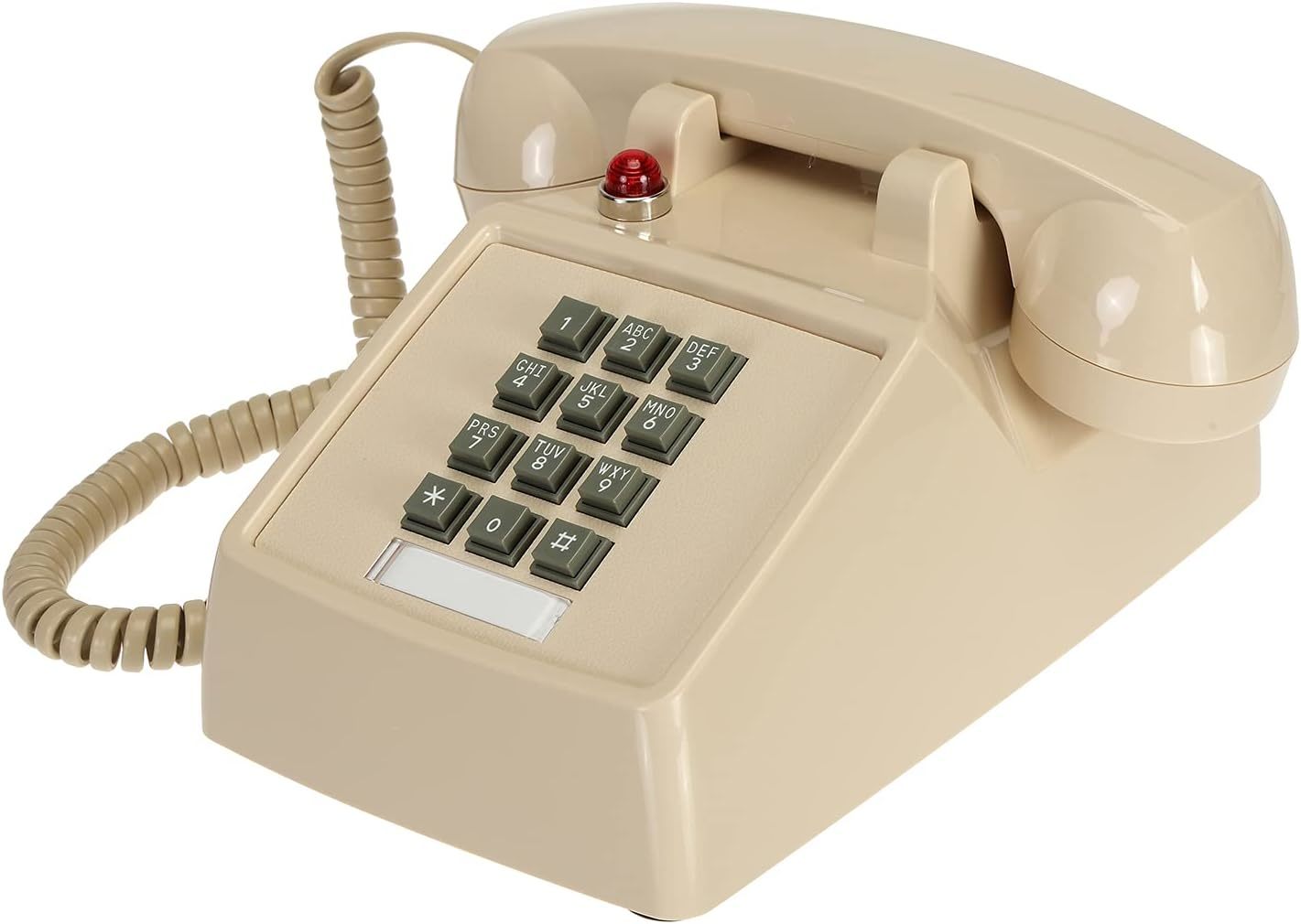 The Soujoy Retro Corded Desk Phone, Single Line Vintage Phone With Volume - $44.99