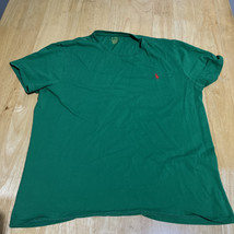 Polo Ralph Lauren Men;s  T-Shirt SZ L Crewneck Cotton Green Red Pony - $202.05 MXN