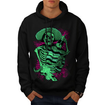 Wellcoda Mexican Hat Art Skull Mens Hoodie,  Casual Hooded Sweatshirt - £25.84 GBP+