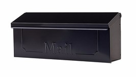 Small Mailboxes Residential Wall Mount Post Letter Box Black Metal Steel Holder - £20.92 GBP