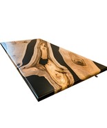 Handmade Walnut Epoxy Resin Tabletop – Luxury Live Edge Coffee Table, Di... - $7,597.99 MXN+