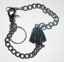 Star Wars Darth Vader Black 3-D Mask / Helmet on 16&quot; Wallet Chain NEW UNUSED - £11.58 GBP