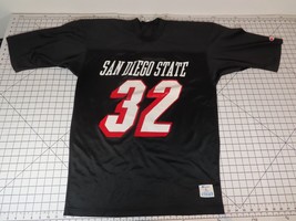 VTG San Diego State Football Jersey Champion Made in USA Mesh 80s Size L Nylon - $65.30