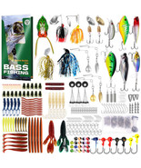 FONMANG 322-Piece Fishing Lures Kit - Buzz Bait/Spinner Baits/Jig/Frog, ... - $125.96