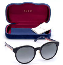 New Gucci GG0416SK 001 BLACK/GREY Gradient Lenses Authentic Sunglasses 55-20 - £166.29 GBP