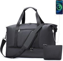 Gym Bag for Men and Women Travel Duffel Bag Large Carry On Duffel Bag with Shoe  - £39.95 GBP