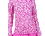 NWT Ladies IBKUL Abstract Skin Pink Long Sleeve Hoodie Golf Shirt S M L ... - $64.99