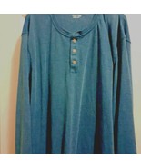 Mens Croft&amp;Barrow 3 Button Pullover long sleeve Shirt  size 3XB Easy care - $20.29 CAD