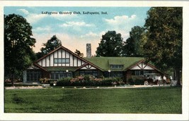 Vintage Lafayette Country Club Indiana w/ Old Cars Postcard - £11.83 GBP