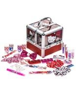Hello Kitty Townley Girl Train Case Cosmetic Makeup Set Includes Lip Glo... - $55.99