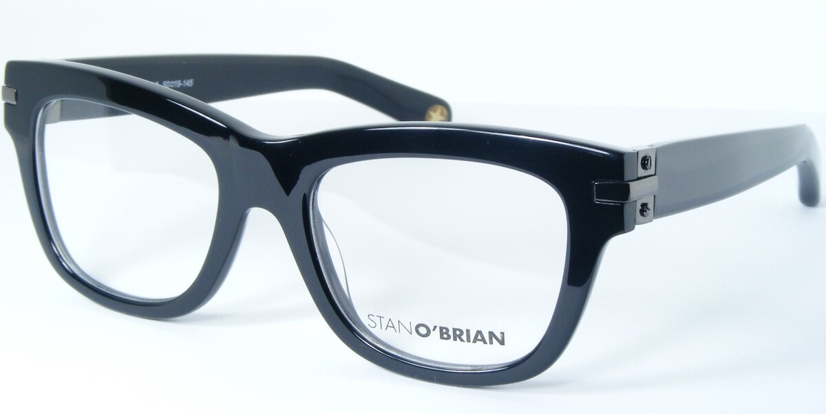 STANO&#39;BRIAN SOB90039 Col.3 Schwarze / Gunmetal Brillenfassung 50-19-145 Mm - $86.11