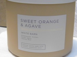 Sweet Orange &amp; Agave Bath &amp; Body Works 3 Wick Candle 14.5OZ Brand New - £20.16 GBP