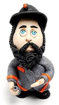 Jewish Figure Made of Clay Hand Made Art Designed - $27.34