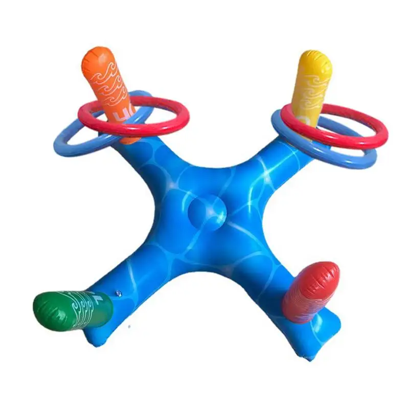 Inflatable Pool Toss Game Inflatable Cross Ring Water Game Toy Interactive - £15.17 GBP