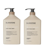 2 X Blackstone Men&#39;s Grooming 3-in-1 Shower Wash Bourbon and Cedar Scent... - €33,71 EUR