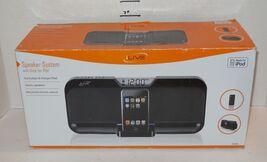 ILive IS208B Stereo Speaker Clock Docking System 30 Pin iPod Dock Black - $69.25