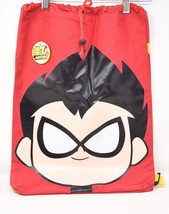 Teen Titans Go To the Movies Backpack w/Yellow Pin 13 x 18 - £31.38 GBP