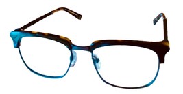John Varvatos Mens Eyeglass Soft Rectangle Black Tortoise Metal V159 52mm - £72.10 GBP