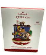 Santa&#39;s Reindeer Flight School 2013 Hallmark Ornament  Christmas Santa C... - $18.46