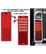 67-72 Chevy GMC Truck 20-LED Rear Red Park, Tail, Turn Signal Light Lens... - $86.86 CAD
