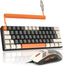 The Lexonelec T60Pro 60 Percent Mechanical Keyboard And Mouse Combo Features A - £54.93 GBP