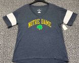 Notre Dame Fighting Irish Shirt Women Medium Fanatics Short Sleeve New M - $21.74