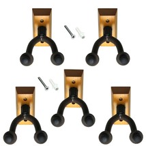 Free Sh - 5 Guitar Hanger Hook Holder Wall Mount Display Stand, Fit Most Guitars - £48.75 GBP