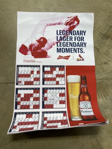 Primary image for 2011 St Louis Cardinals World Series Champions Budweiser Ad Poster MLB