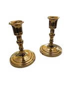 Vintage PartyLite 5&quot; Solid Brass Candlestick Holders Set of 2 Belmore PO160 - $399.14 MXN