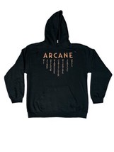 Arcane League Of Legends Arcane Character Names Hoodie MEDIUM Black - $79.15