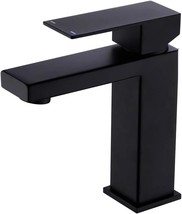 Kes Black Bathroom Faucet L3156Alf-Bk Single Handle Type Stainless Steel Faucet - £46.73 GBP