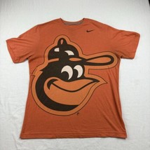 Baltimore Orioles MLB Nike T Shirt Mens L Orange Short Sleeve Bird Head ... - £19.55 GBP