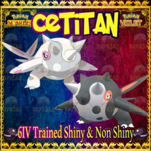 Pokemon Scarlet &amp; Violet Cetitan 6IV Shiny &amp; Non Shiny Best Stats Home - $2.50+