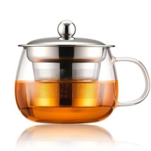 Heat-resistant glass tea cup 13 ounces, household daily filter tea cup - $265.97 MXN