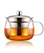 Heat-resistant glass tea cup 13 ounces, household daily filter tea cup - €12,45 EUR