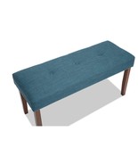 Bettie Walnut &amp; Avocado Upholstered DIning Bench - €94,17 EUR