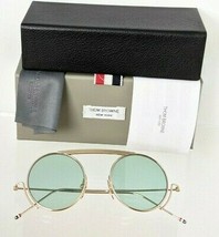 Brand New Authentic Thom Browne Sunglasses TBS 111-01 Gold TB111 Frame - £354.12 GBP