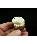 (TNE-FROG-60b) FROG frogs ribit amphibian TAGUA NUT Figurine carving NUT... - $16.12