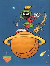 Warner Bros. &quot;Marvin Martian Golf&quot; Golfing On A Planet Animation Giclee Gift - £194.69 GBP