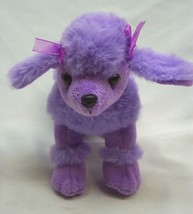 Unipak Soft Purple Poodle Puppy Dog 7&quot; Plush Stuffed Animal Toy - £11.73 GBP