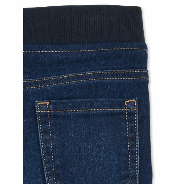 Wonder Nation Baby Boy & Toddler Boy Knit Denim Jogger Jeans Size 12 M Dark Wash Item image 2